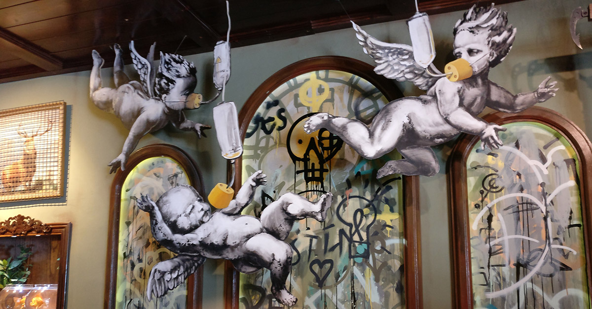 Best of Banksy Angel Oxygen Mask