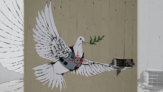 Best of Banksy Dove in a Bulletproof Vest