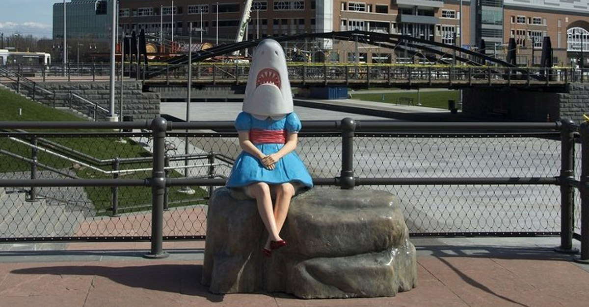 Shark Girl Bench