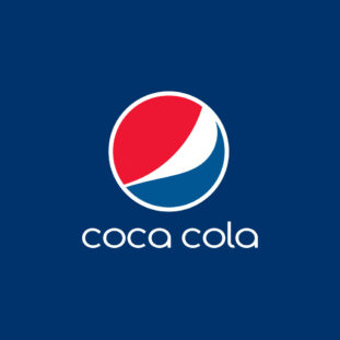 Confusing Logos - Pepsi Cola Logo as Coca Cola