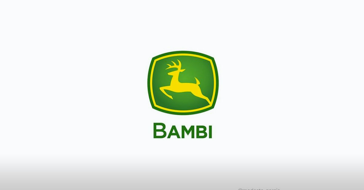 Disney Logo Mash-up - John Deere Logo as Bambi Movie