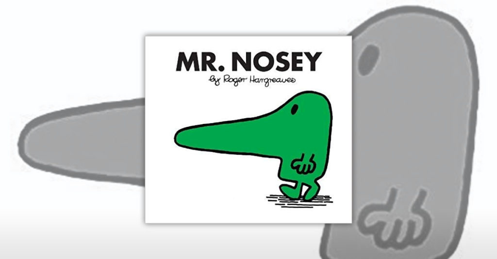 Mr Men Characters - Mr Nosey