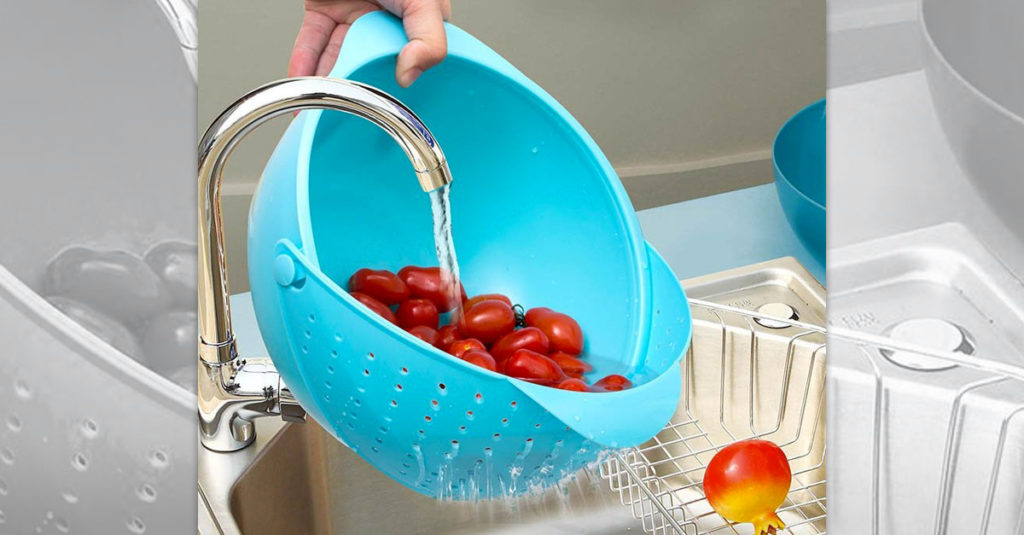 Collapsible Colander with Handle