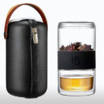 Glass Portable Teapot Infuser Set for One