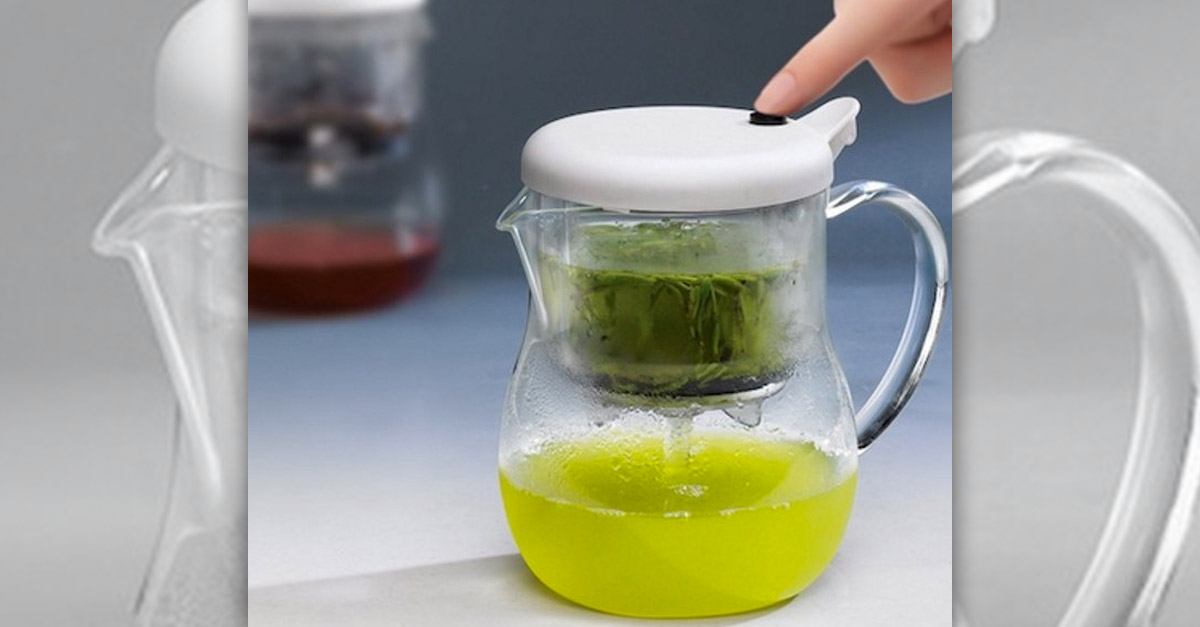 One-Push Filter Teapot