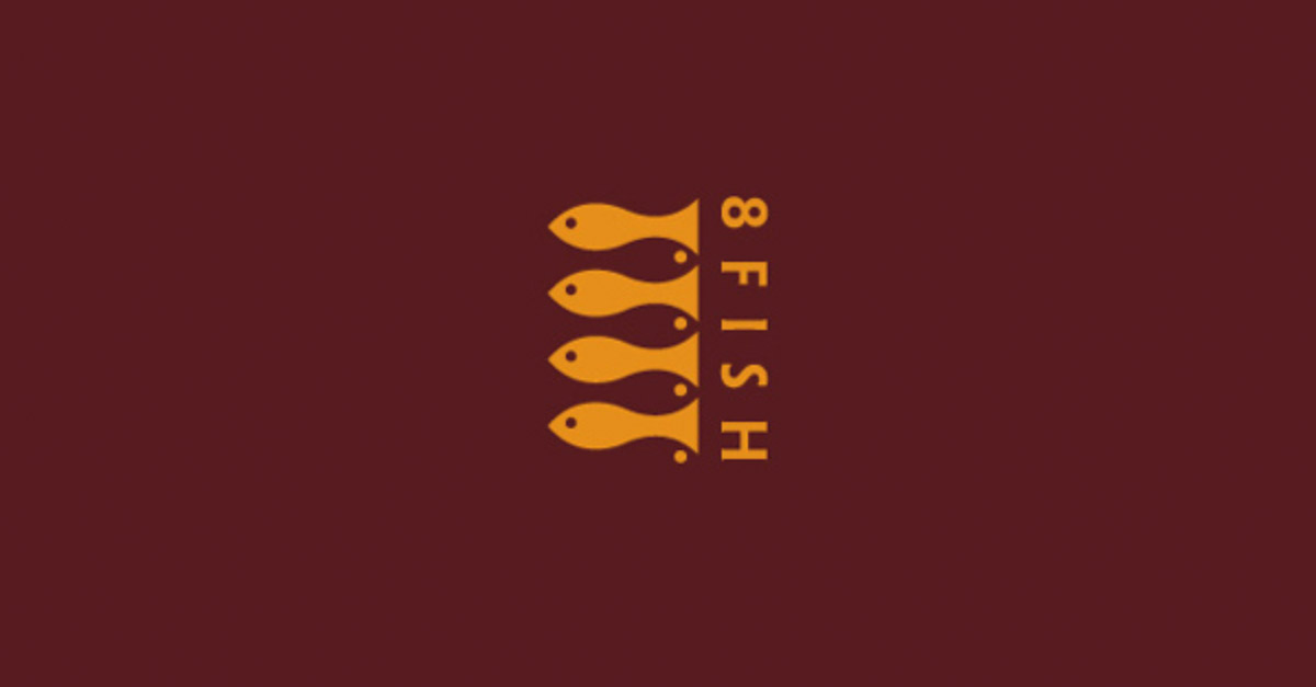 8 Fish - Clever Logos