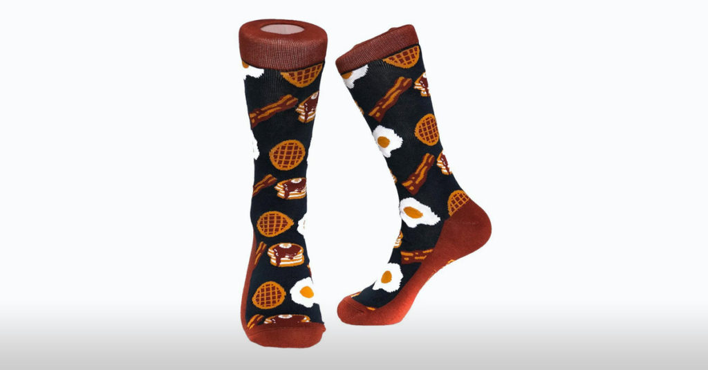 Fun Bacon and Eggs Socks