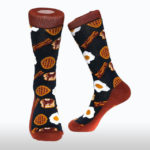 Fun Bacon and Eggs Socks