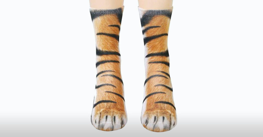 Fun Tiger Feet Socks