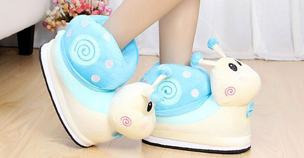 Slippers R Amazing! - Snail Plush Slippers