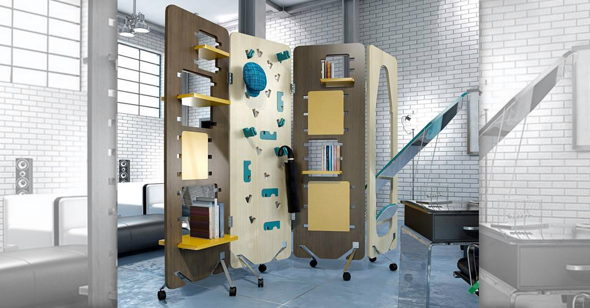 Ironing Boards R Amazing! - Multifunctional Wall including Ironing Board