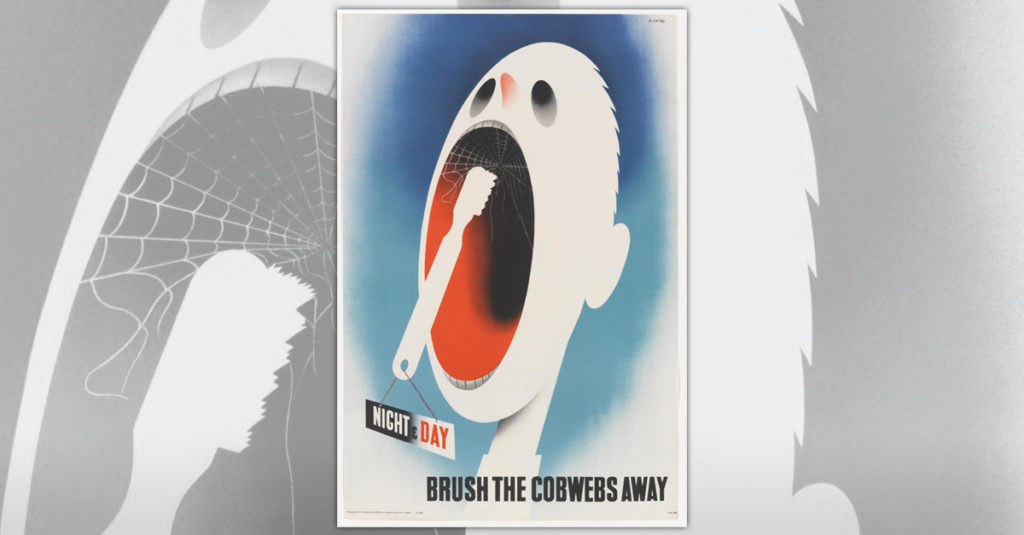 Abram Games Poster R Amazing! - Brush The Cobwebs Away