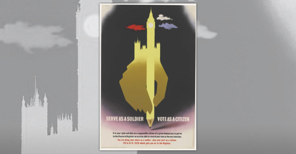 Abram Games Poster R Amazing! - Serve and Vote