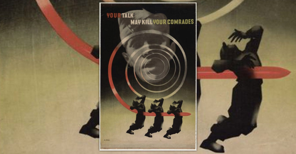 Abram Games Poster R Amazing! - You Talk May Kill