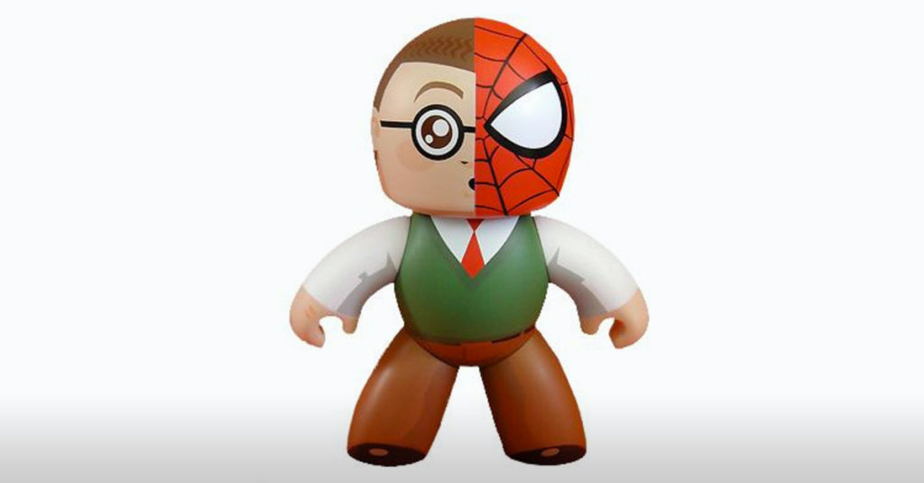 Mighty Muggs Figures R Amazing! - Spiderman Peter Parker