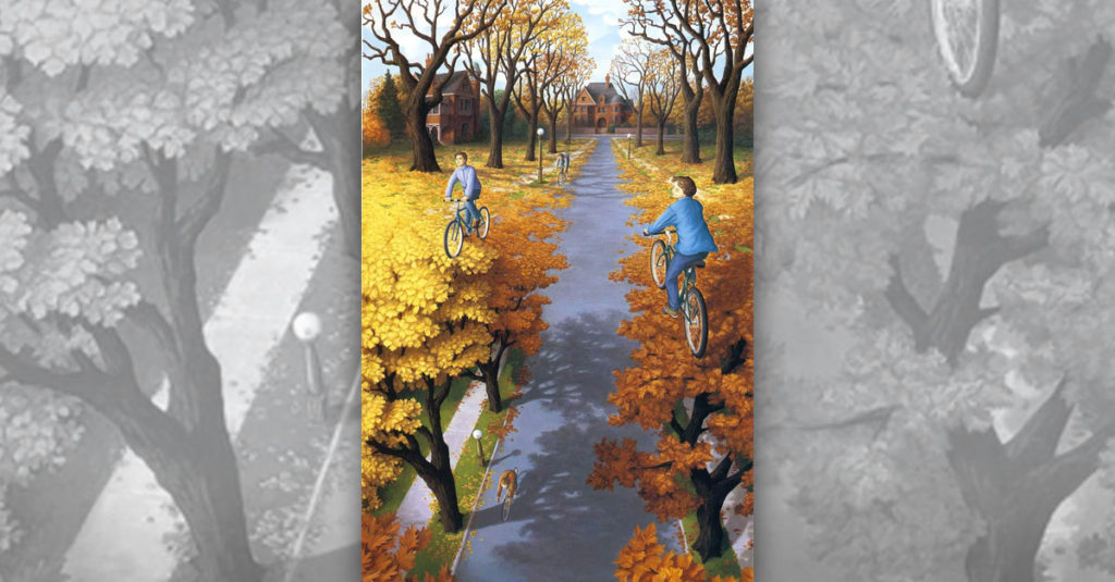 Rob Gonsalves Paintings R Amazing! - Bikes to Trees