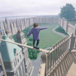 Rob Gonsalves Paintings R Amazing! - Fence to City