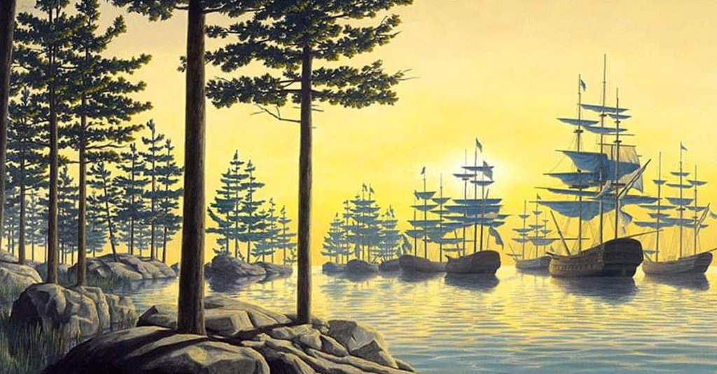 Rob Gonsalves Paintings R Amazing! - Trees to Ships