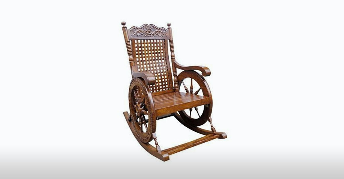 Rocking chairs R Amazing! - Nautical Wheel Rocking Chair