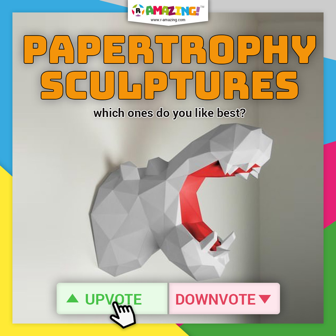 Papertrophy Papertrophy Sculptures - R Amazing!