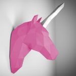 Papertrophy Sculptures R Amazing! - Pink Unicorn