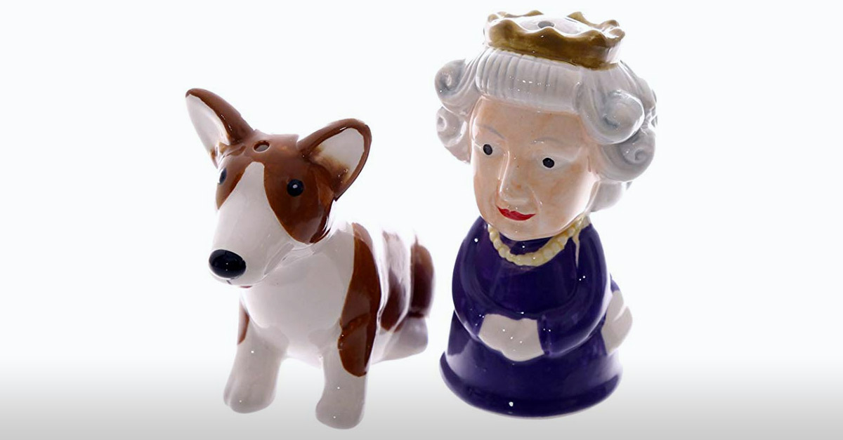 Salt and Pepper Pots R Amazing! - Queen and Corgi