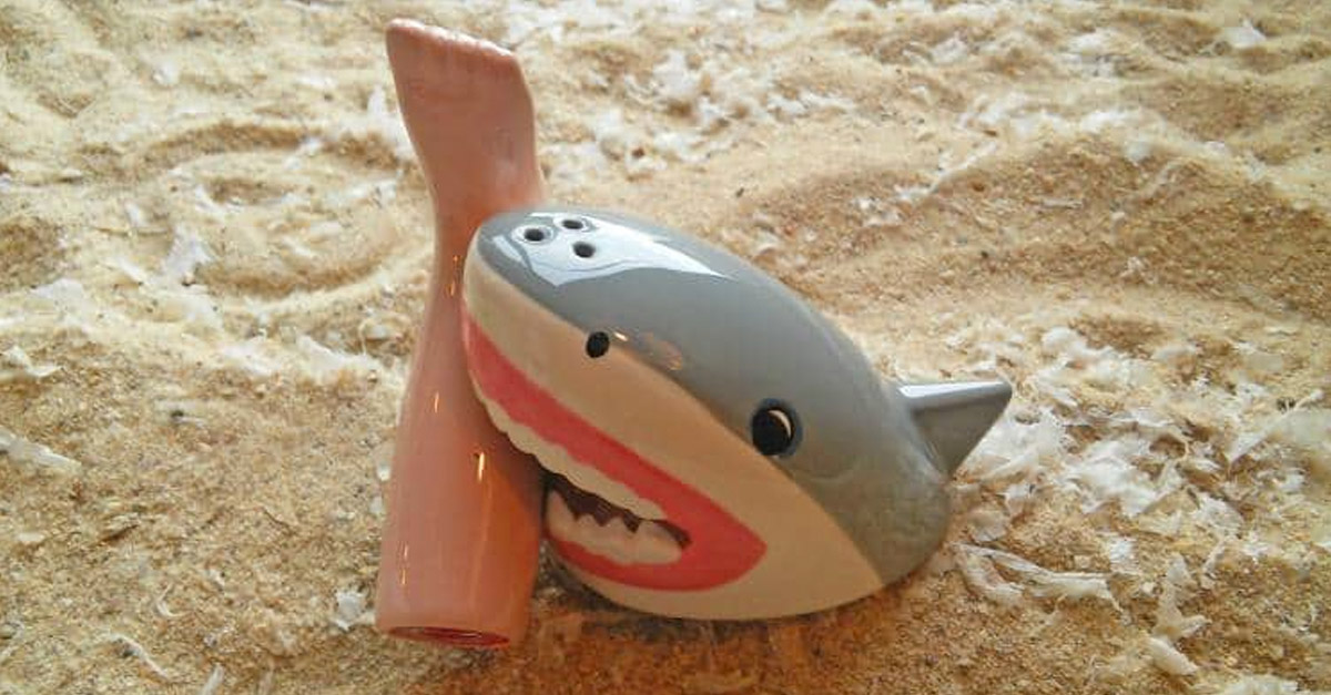 Salt and Pepper Pots R Amazing! - Shark and Leg