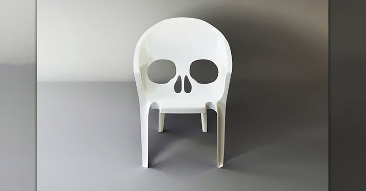 Chairs R Amazing! - Skull Garden Chair
