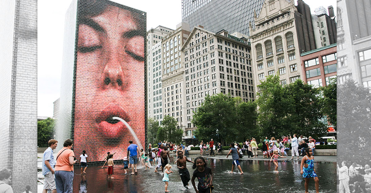 Fountains Ra Amazing! - Crown Fountain in Chicago, USA