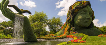 Fountains Ra Amazing! - Mosaïcultures Internationales in Montreal, Canada