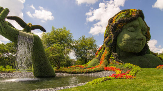 Fountains Ra Amazing! - Mosaïcultures Internationales in Montreal, Canada
