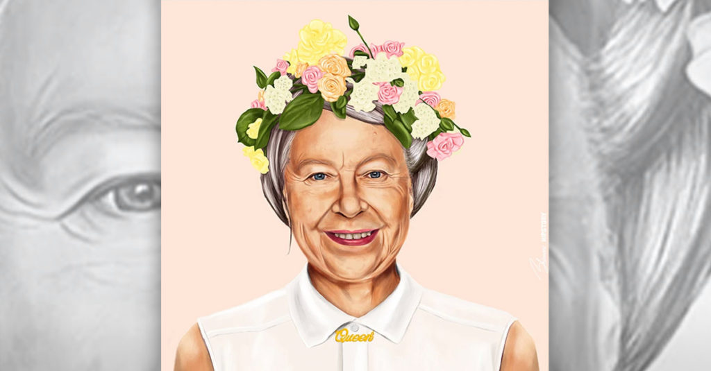 Hipstory Artworks R Amazing! - Queen Elizabeth 2