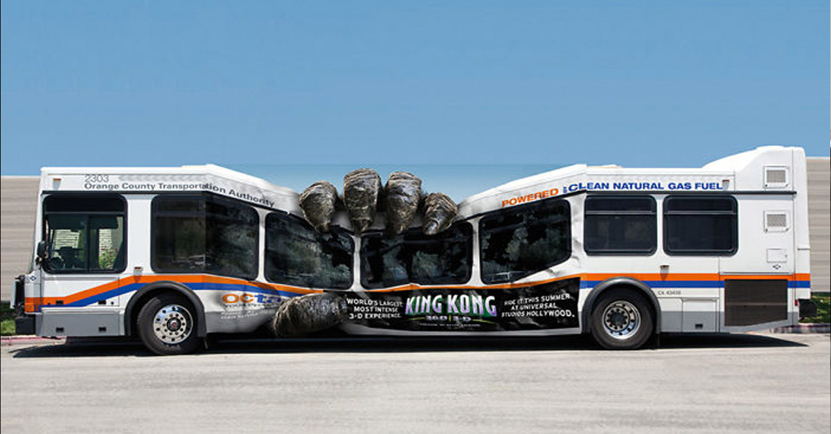 Bus Adverts - King Kong Grip