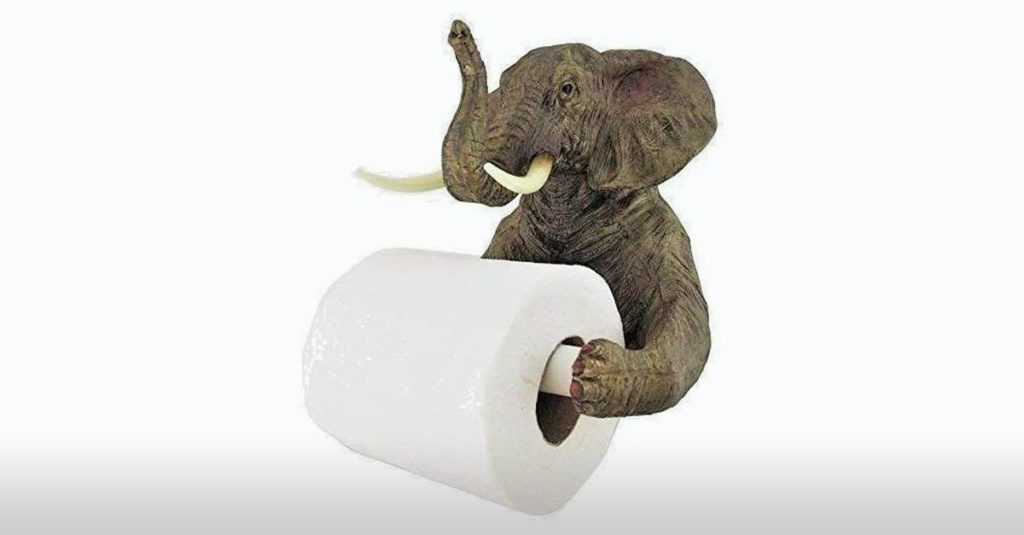 Amazing Elephant Toilet Roll Holder