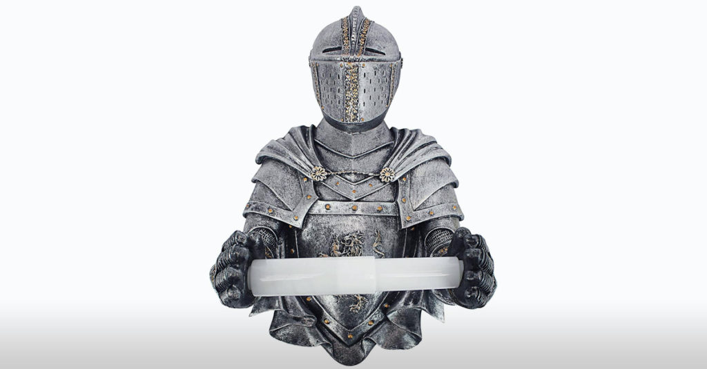 Amazing Knight Toilet Roll Holder