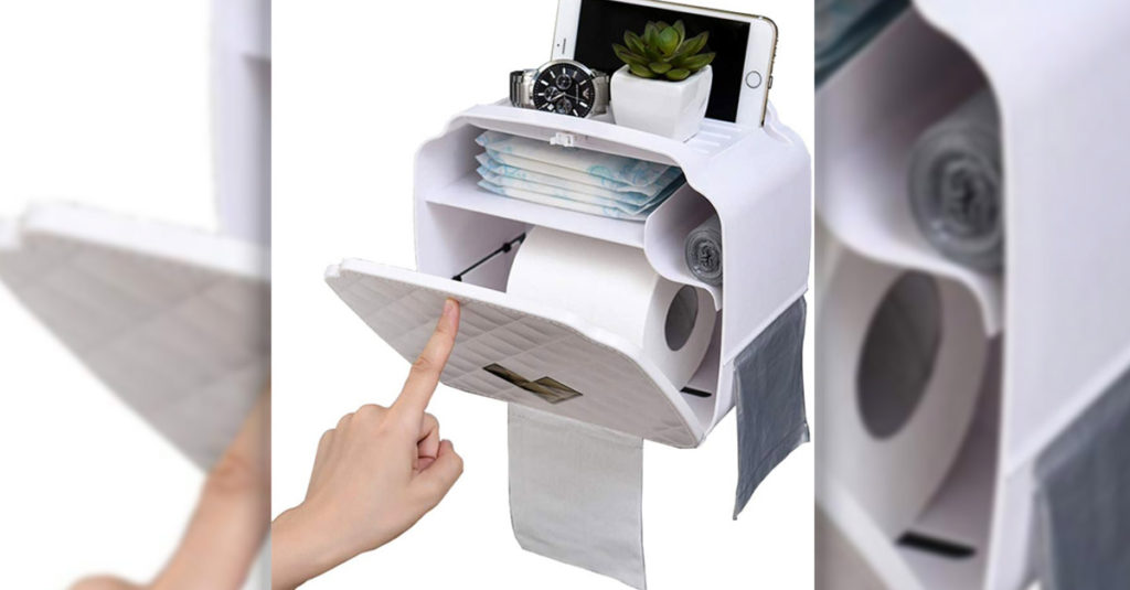 Amazing Multi-Functional Toilet Roll Holder