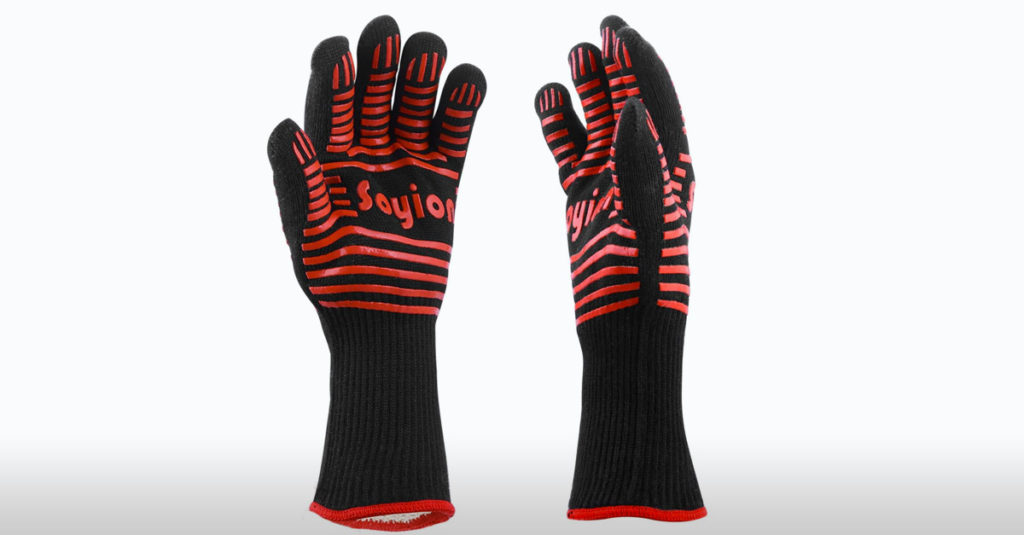 Amazing Oven Gloves - Black and Red