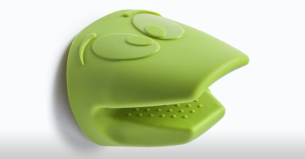 Amazing Oven Gloves - Silicone Green Face