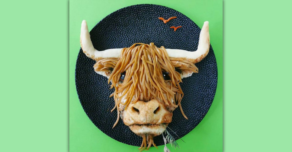 Food Art Animals - Bull