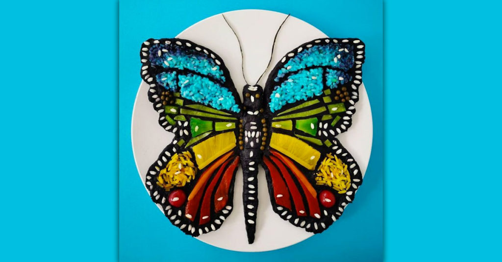 Food Art Animals - Butterfly