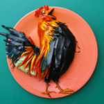 Food Art Animals - Cockerel