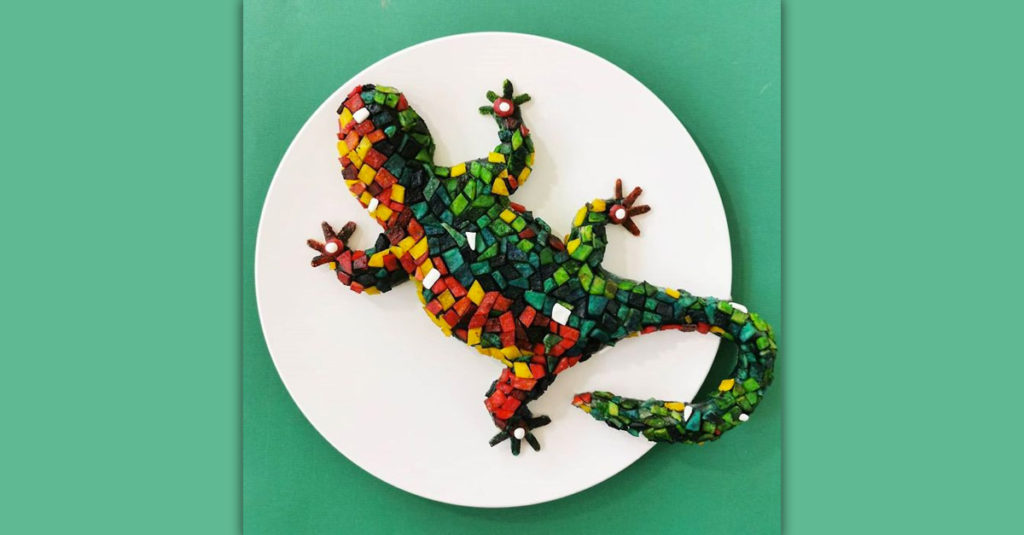 Food Art Animals - Gecko