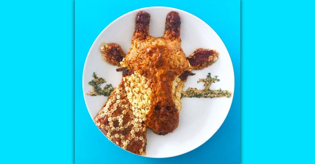 Food Art Animals - Giraffe