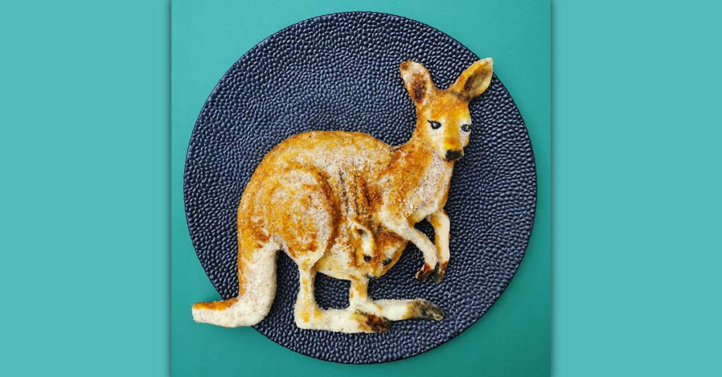 Food Art Animals - Kangaroo