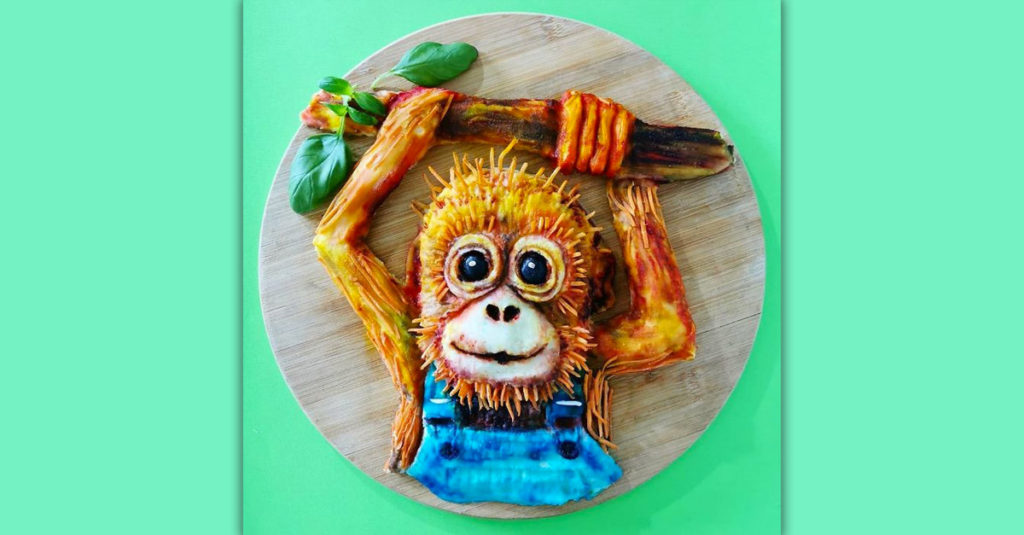 Food Art Animals - Orangutan