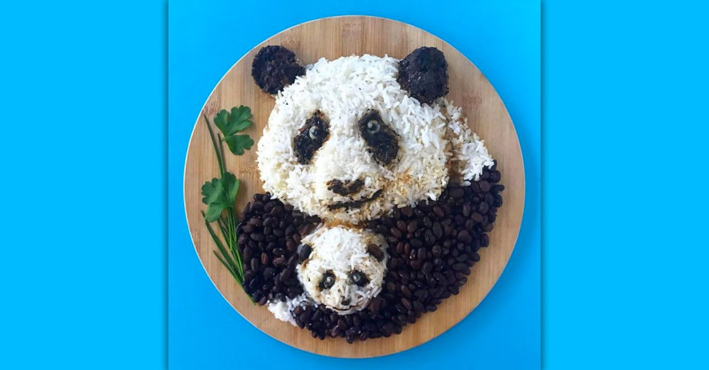 Food Art Animals - Pandas