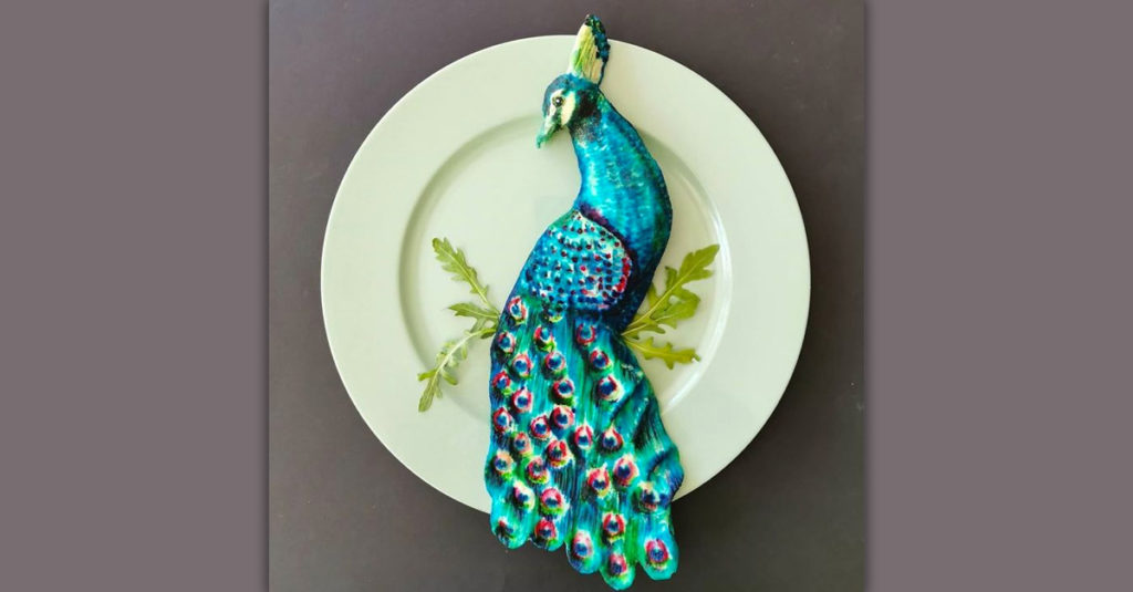 Food Art Animals - Peacock