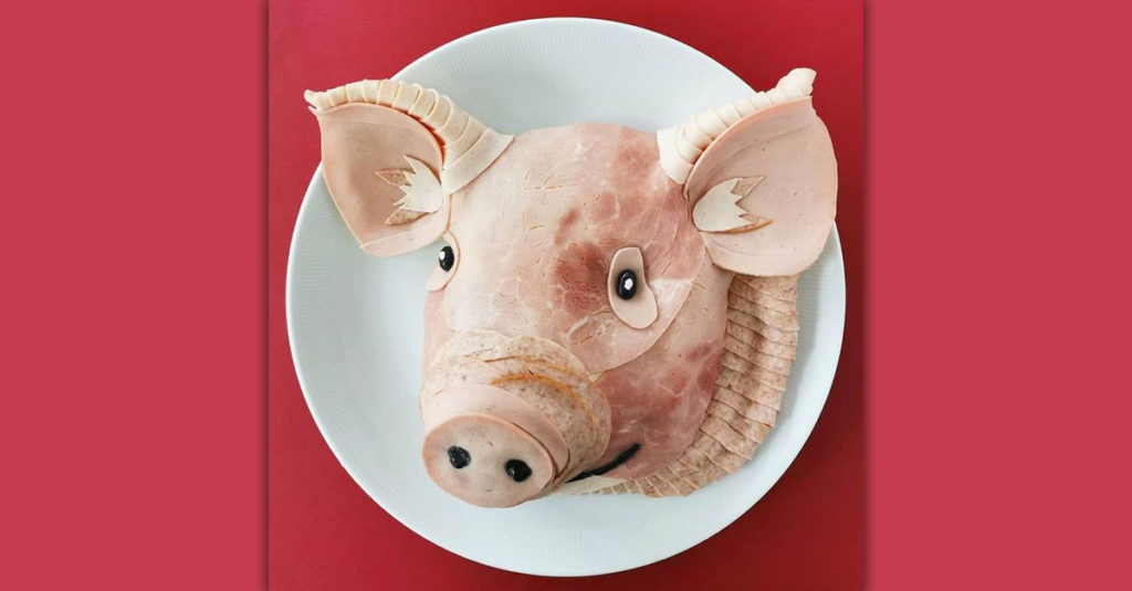 Food Art Animals - Pig