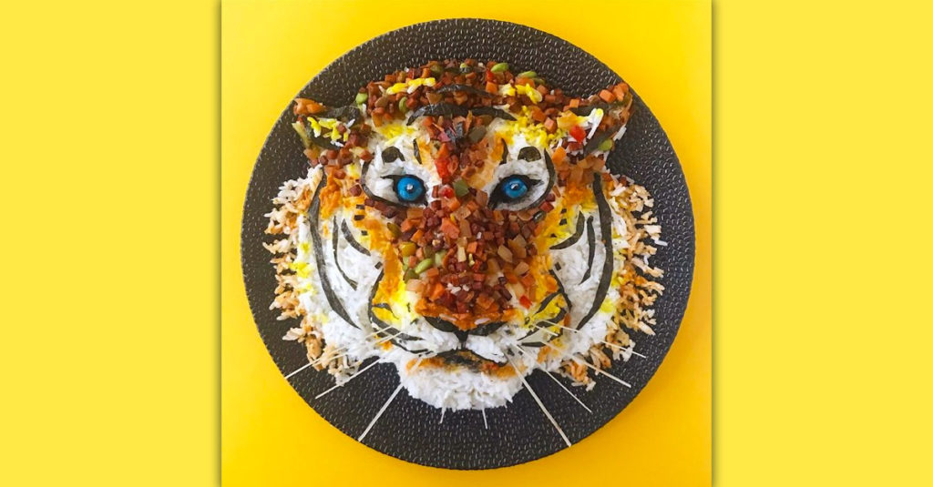 Food Art Animals - Tiger