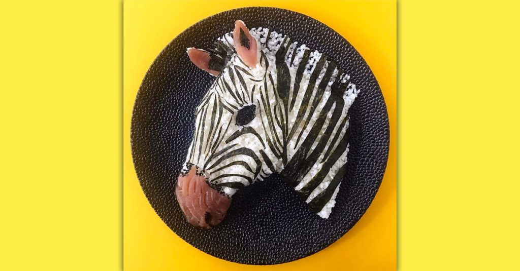 Food Art Animals - Zebra